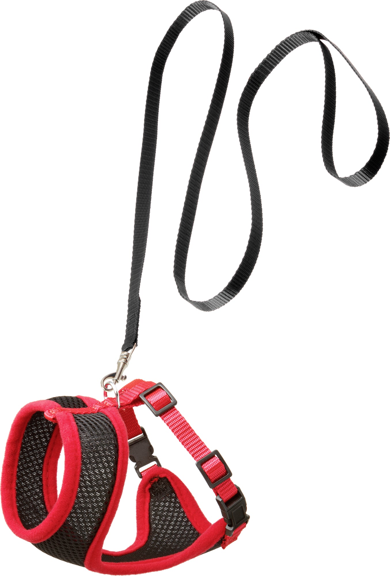 Ensemble Harnais Rouge Ajustable pour Chat