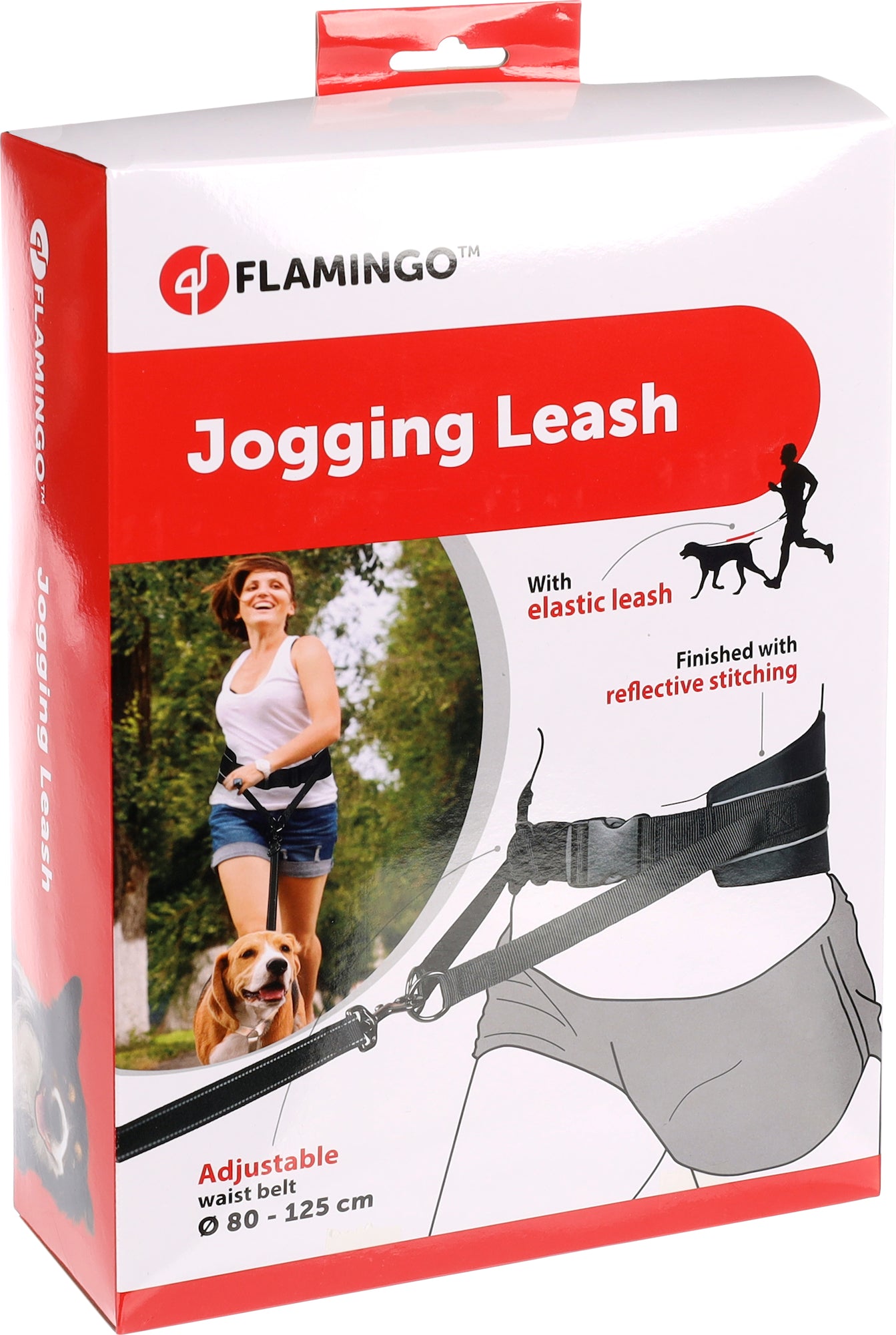 Laisse pour le jogging avec ceinture ventrale