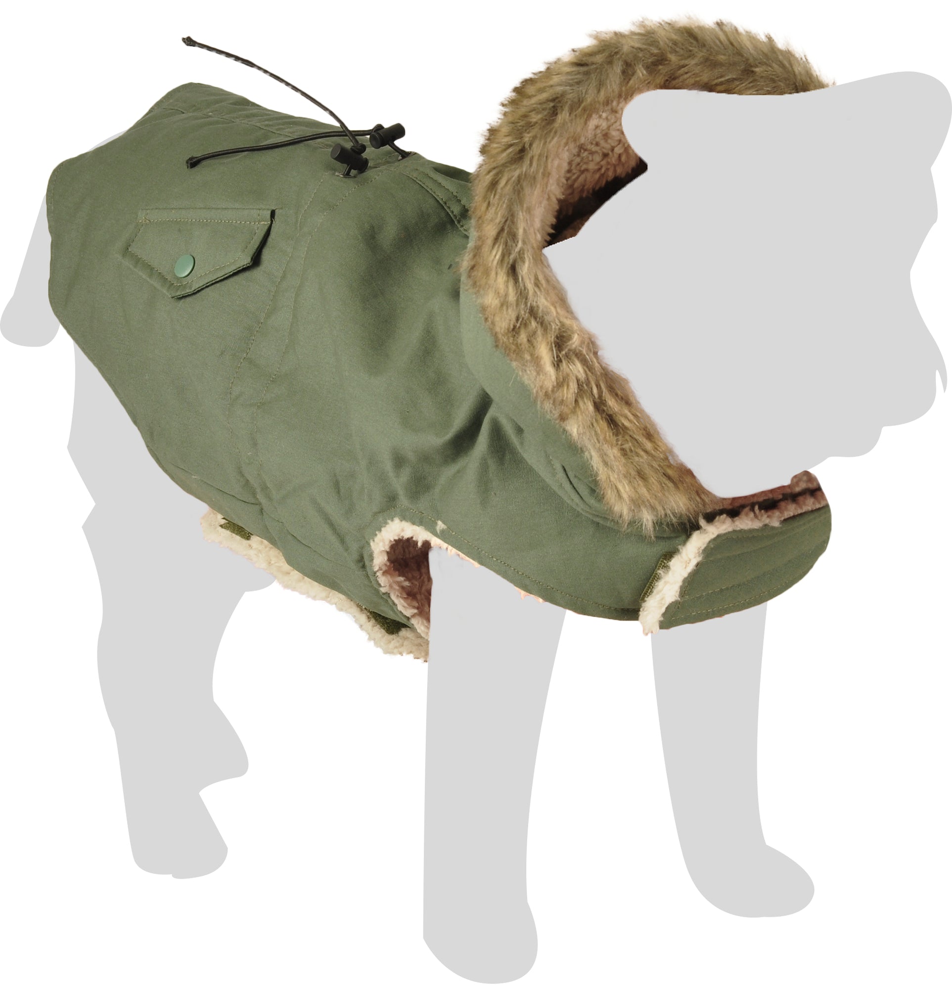 Manteau Hivernal Douillet pour Chiens