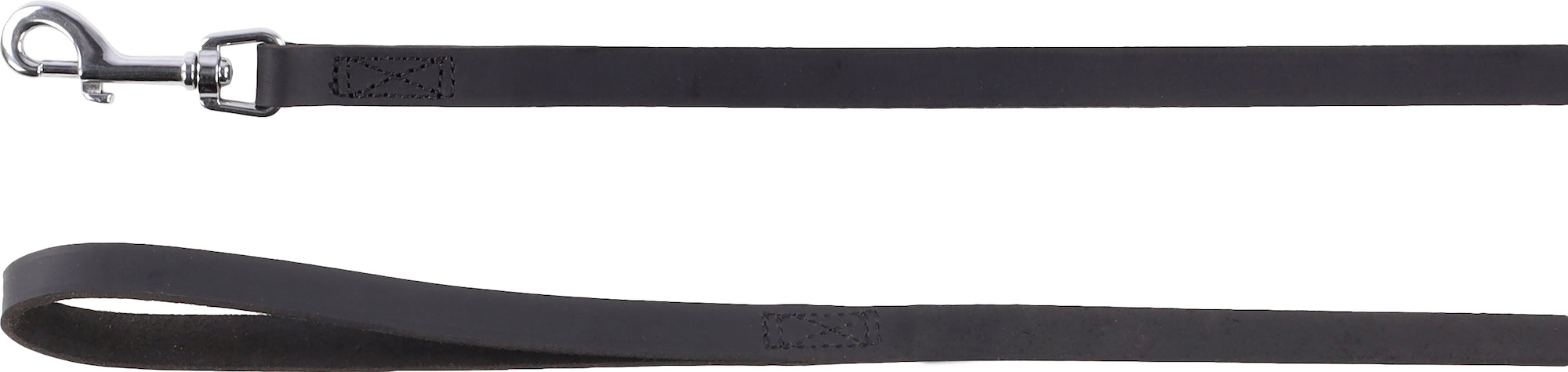 Laisse en Cuir Noir Memphis Élégante et Robuste