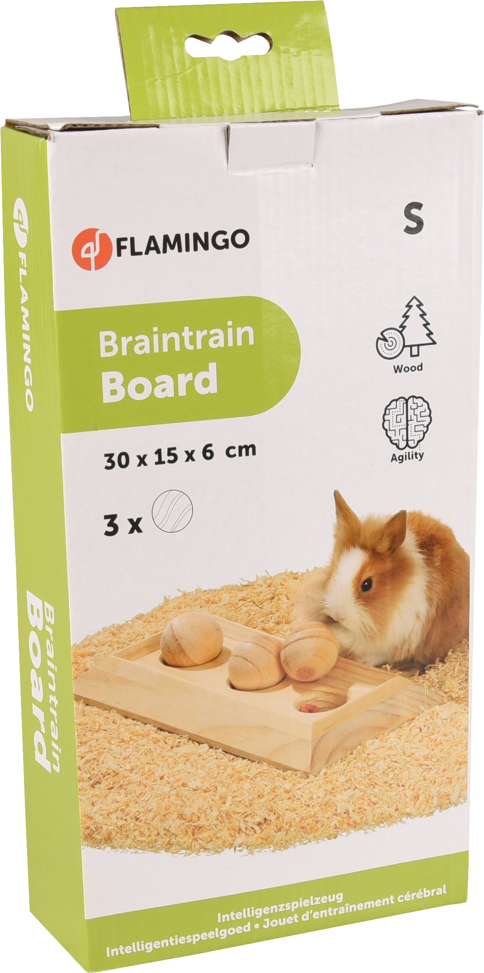 Jouet Brain trainavec balle Brun clair