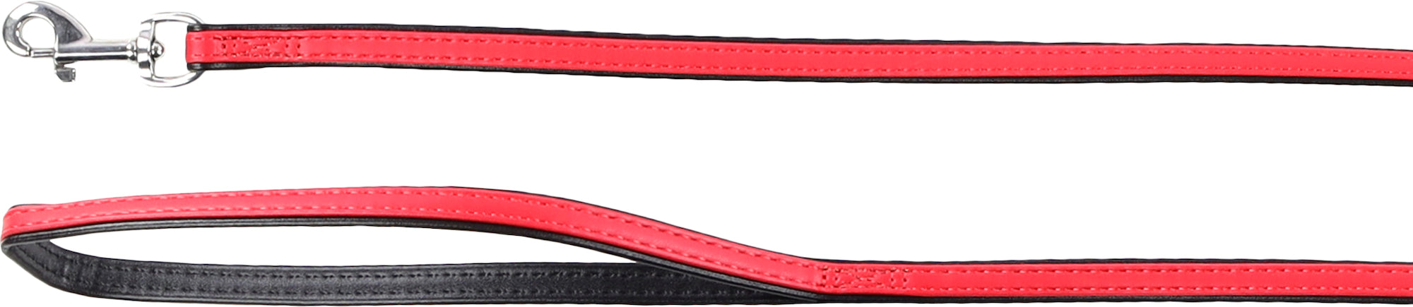 Laisse Chic en Similicuir avec Attache Chrome