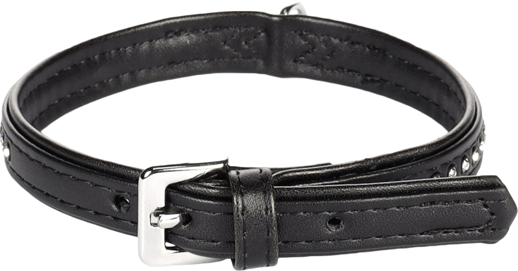 Collier Monte Carlo Chic en Similicuir et Strass