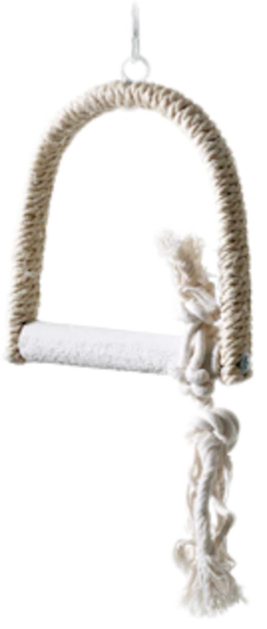 Balançoire Douce en Sisal pour Oiseaux