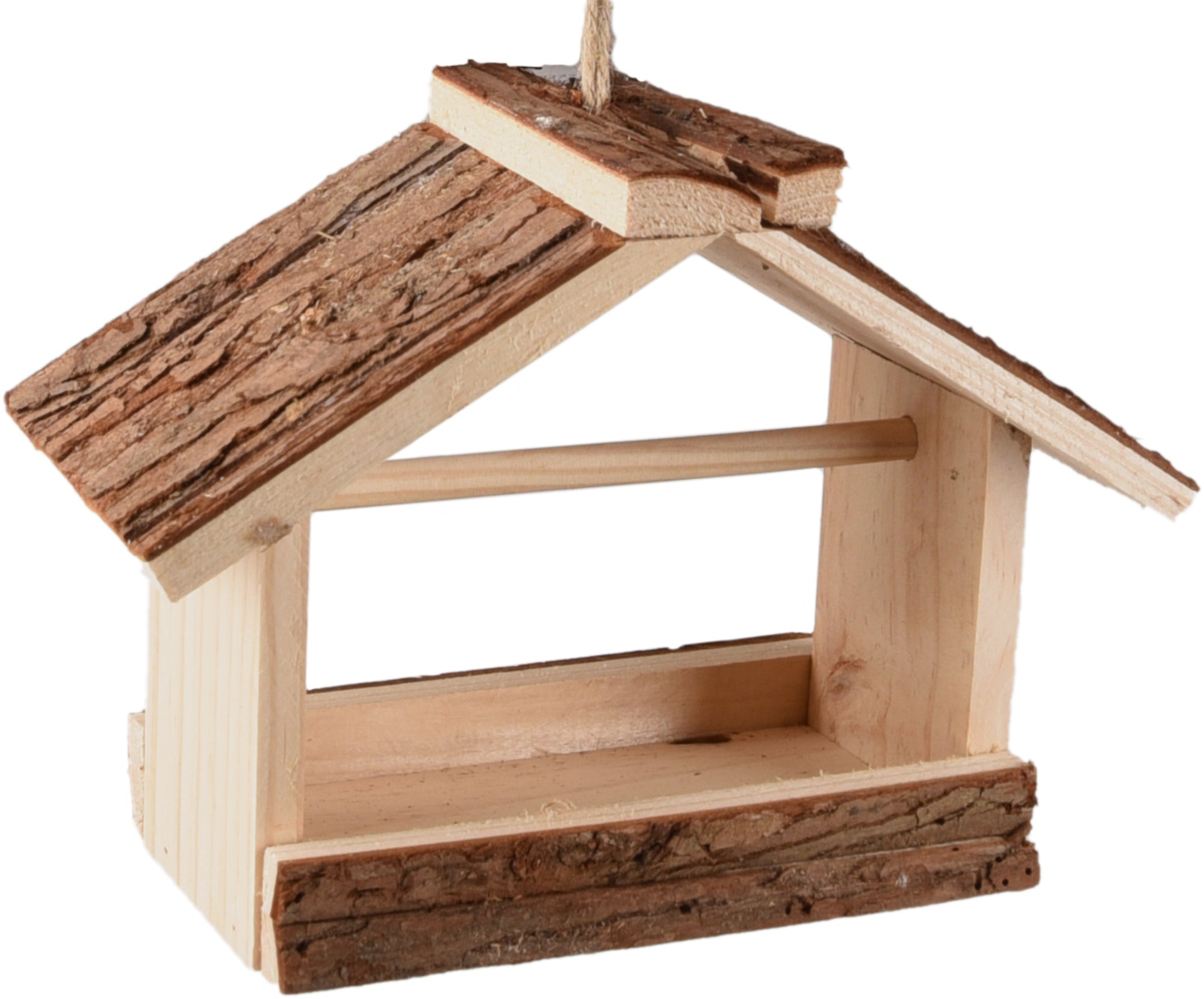 Mangeoire pour oiseaux Brun clair Maison
