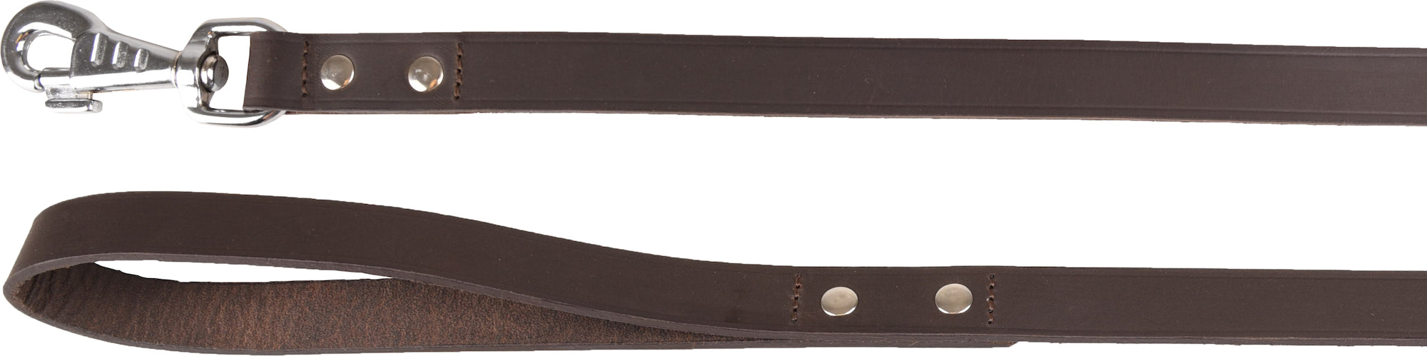 Laisse Élégante en Cuir Marron Sombre Seattle