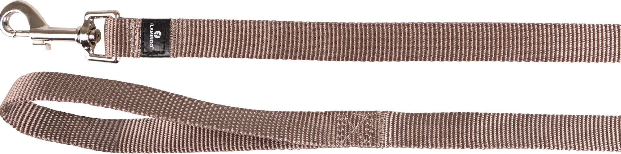 Laisse Ziggi en Nylon Taupe Résistante