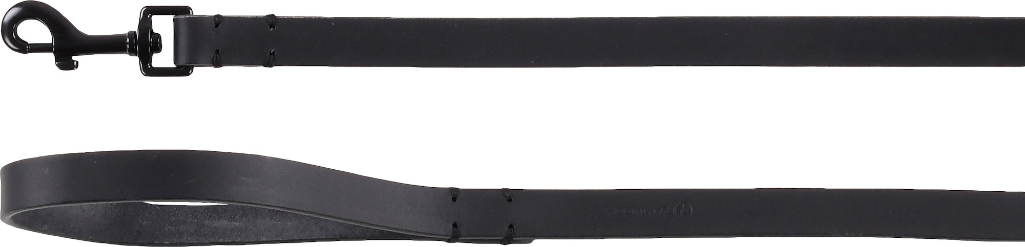 Laisse en Cuir Noir Leano pour Chiens