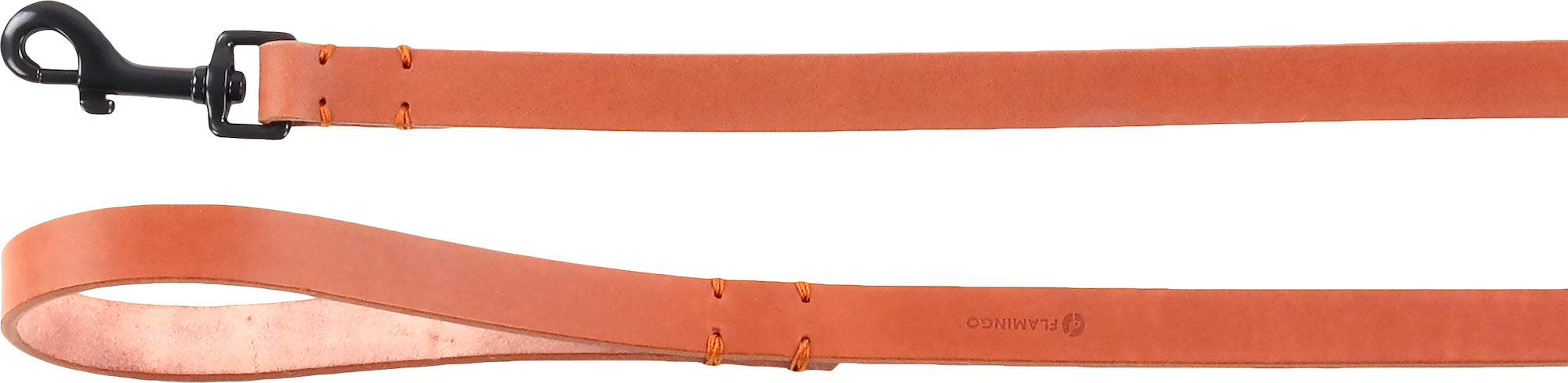 Laisse en Cuir Cognac Leano Élégante