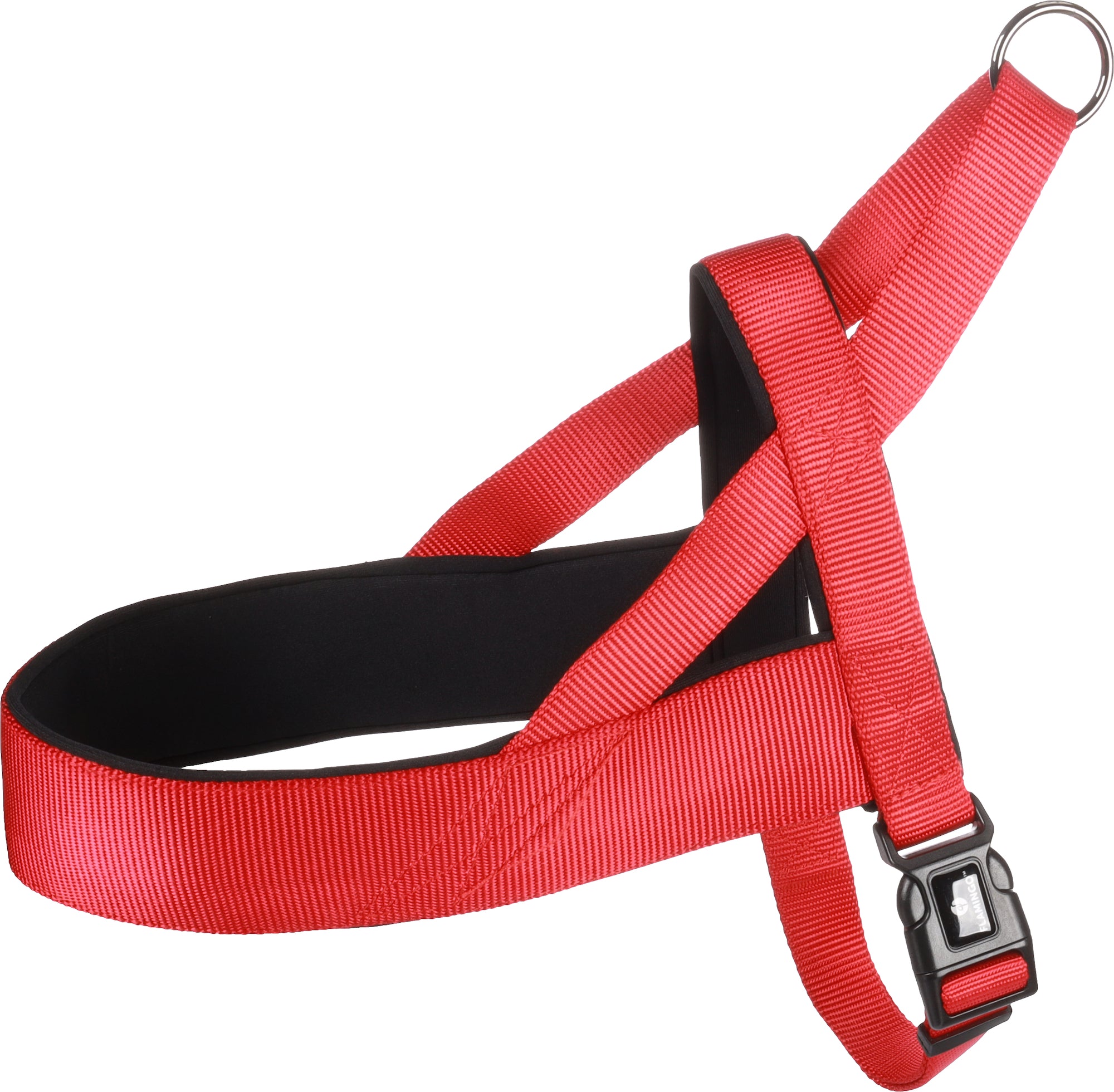 Harnais Confortable Abbi Rouge pour Chiens Actifs