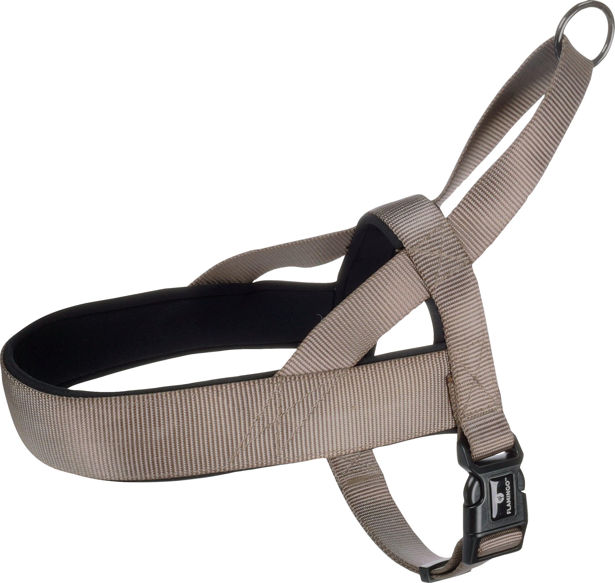 Harnais Confortable Abbi Taupe pour Chiens Actifs