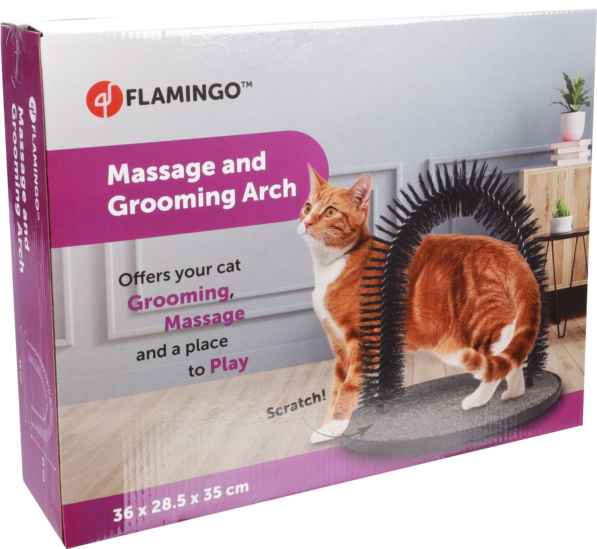Arche de Massage et Griffoir pour Chats