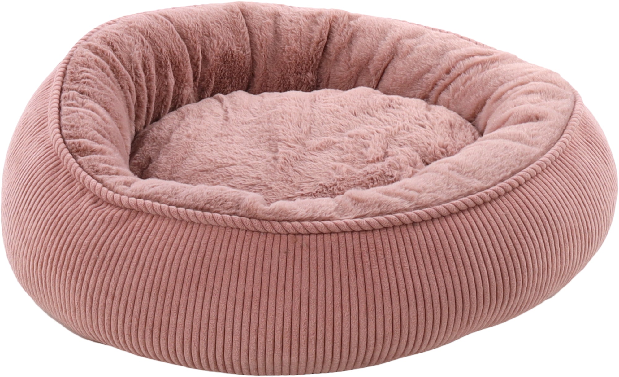 Panier Rond Vieux rose