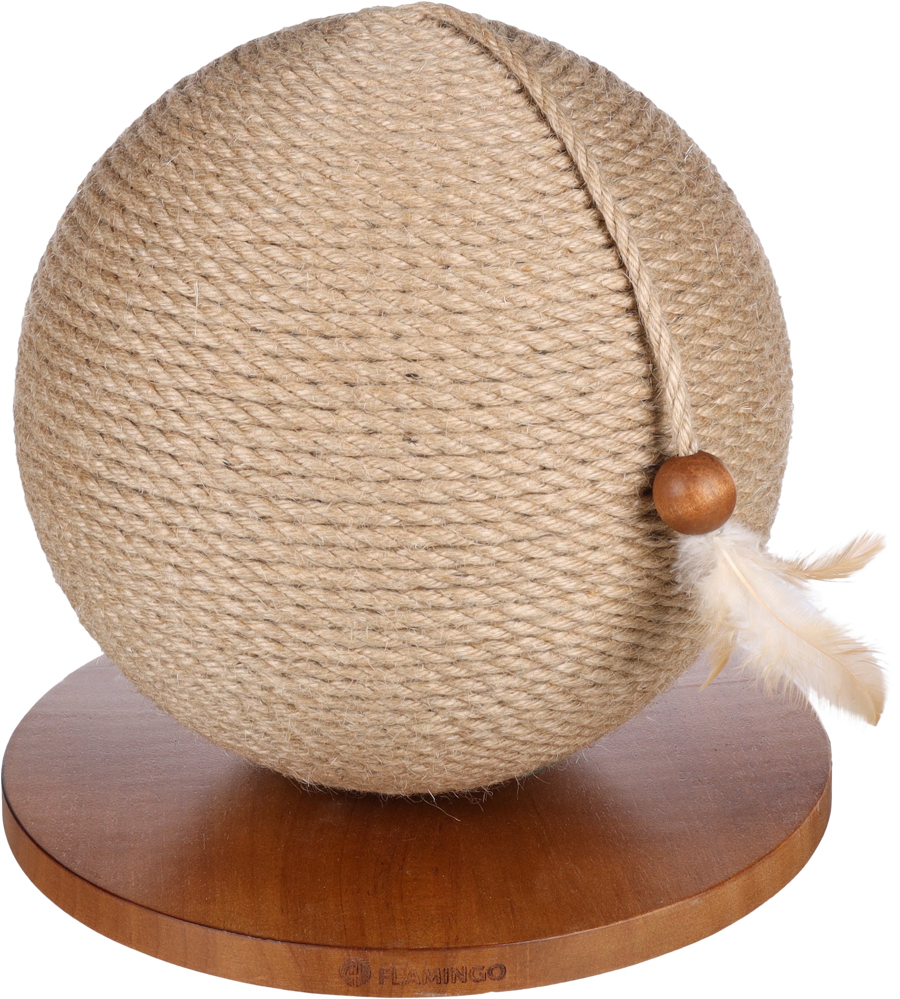 Poste de Grattage en Bois avec Corde Jute