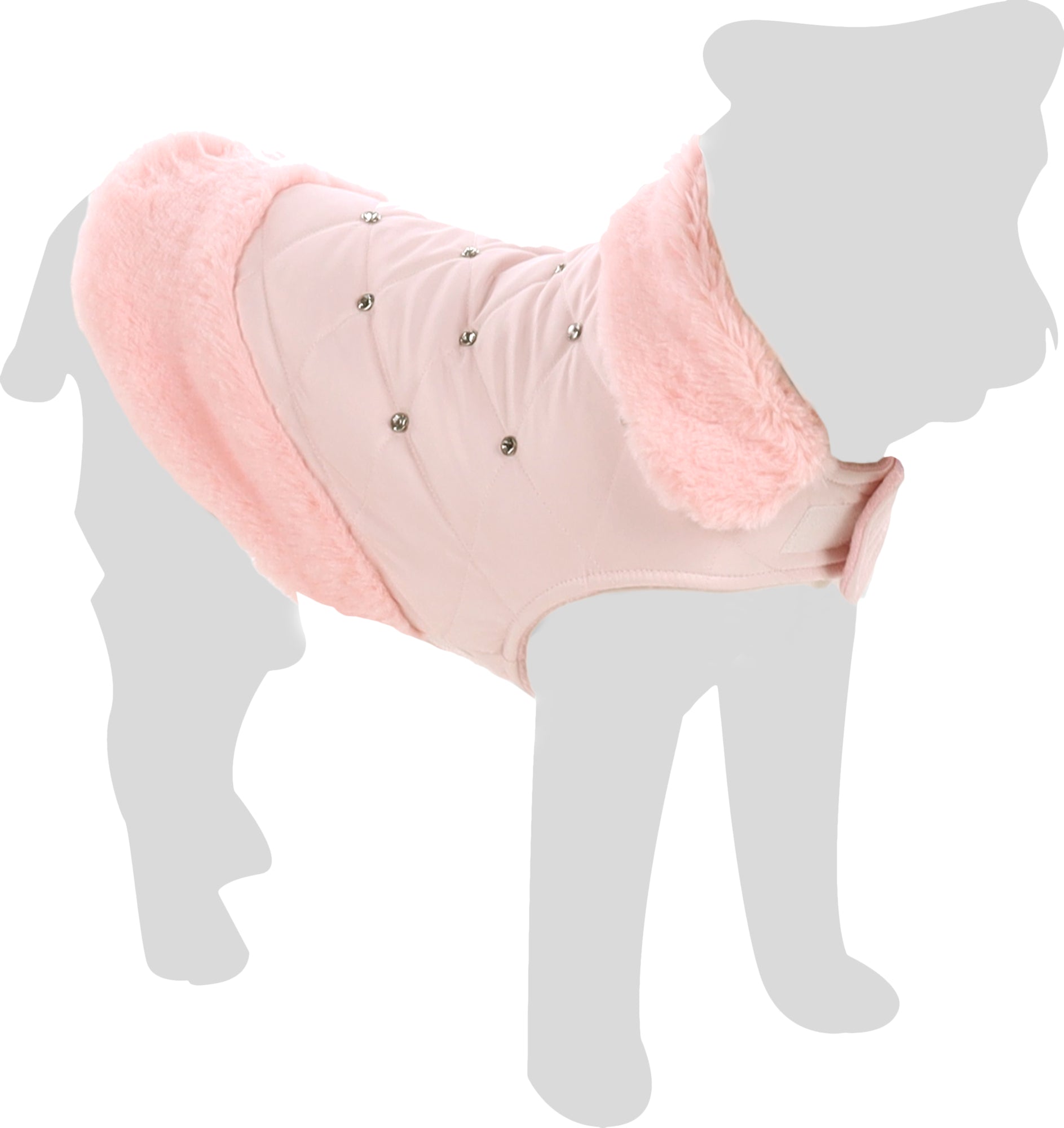 Manteau Chic pour Chiens avec Strass et Doublure Chaude