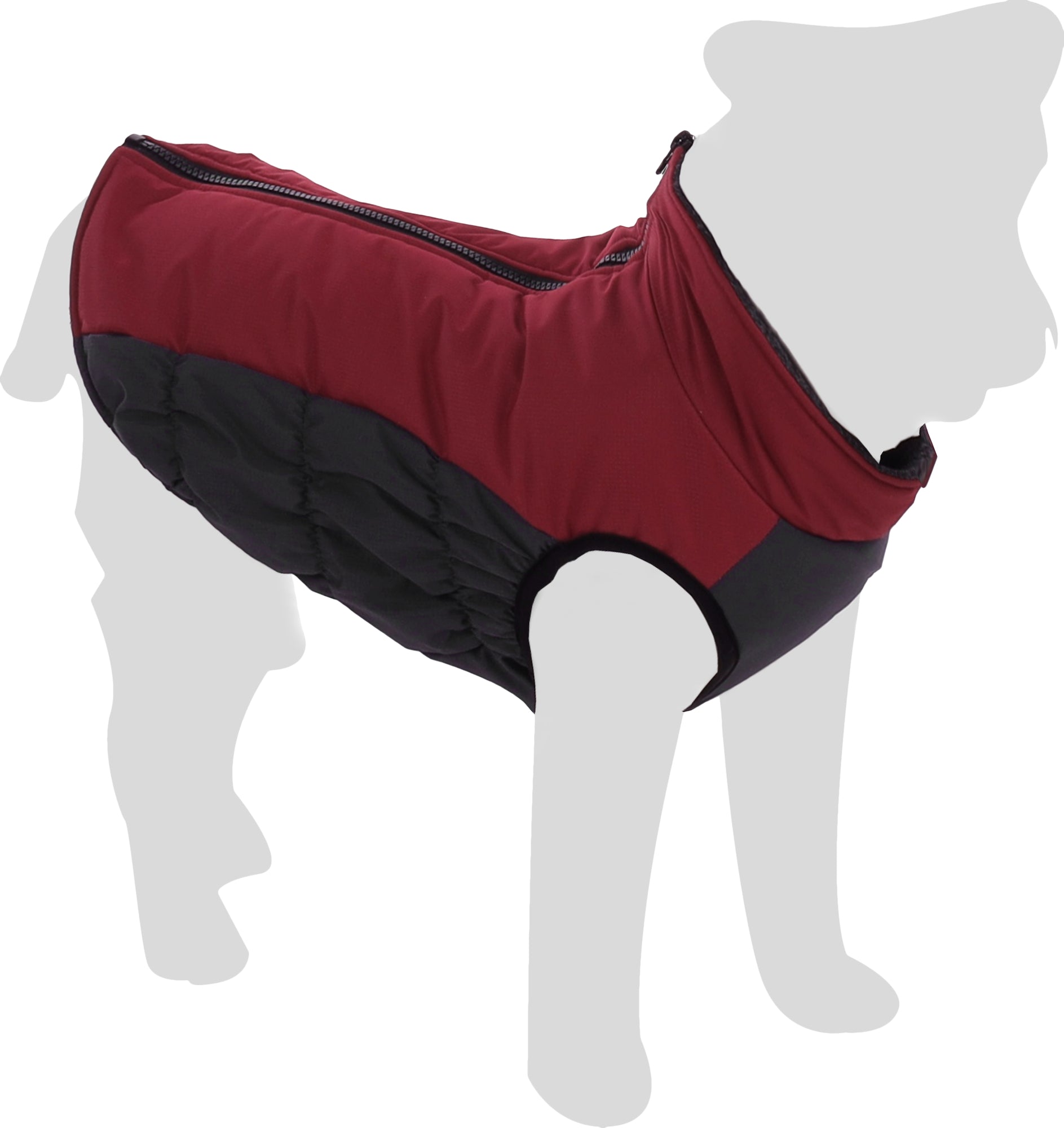 Manteau Hivernal Bordeaux pour Chiens Confortable