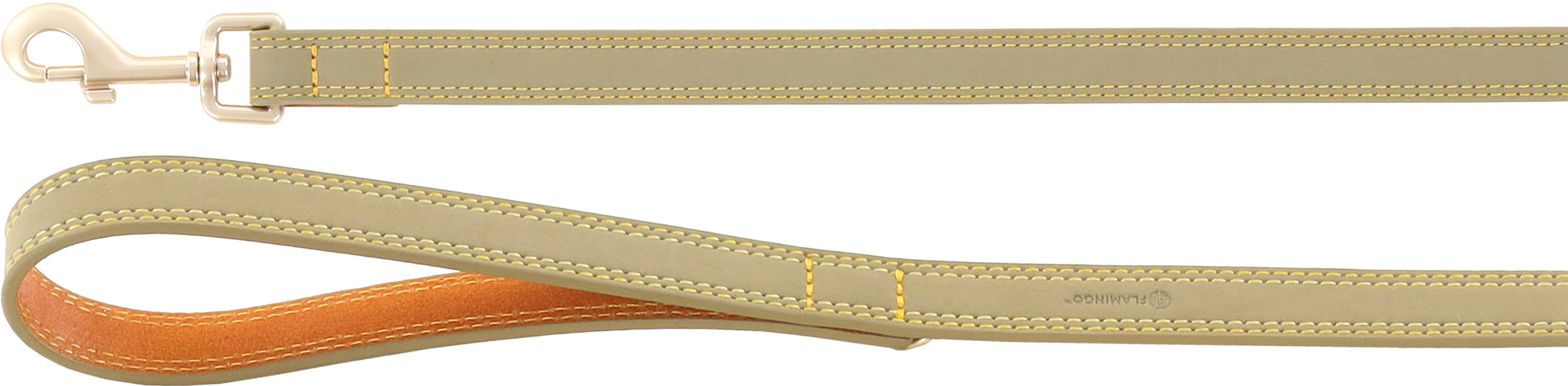 Laisse Élégante en Cuir avec Crochet Doré