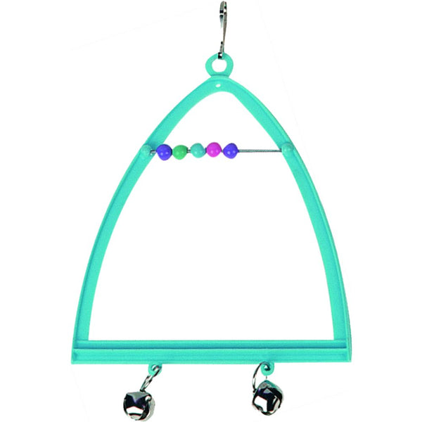 Jouet perruche balancoire triangle