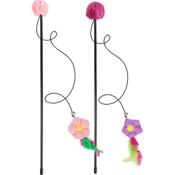 Jchat canne à pêche happy flower assortiment