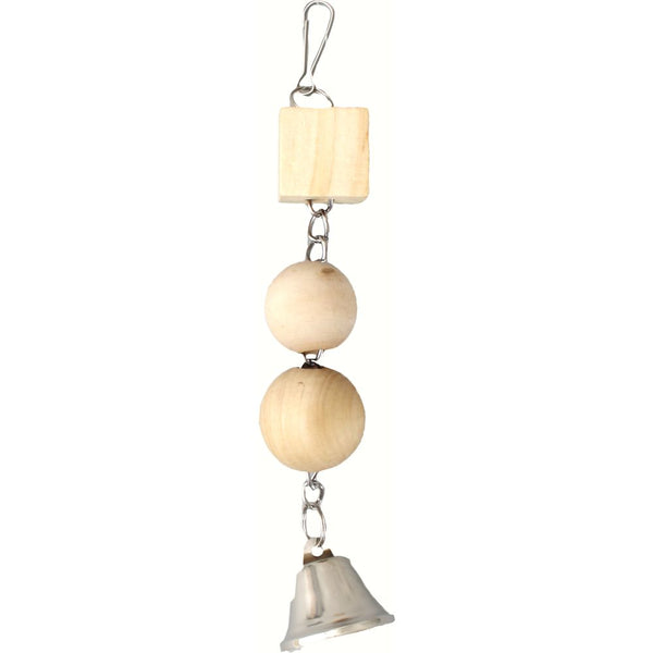 Jouet perroquet bloc en bois 25cm