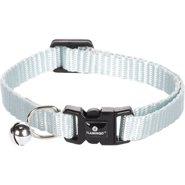 Collier pour chat + clochette ziggi bleu clair 20-35cm 10mm