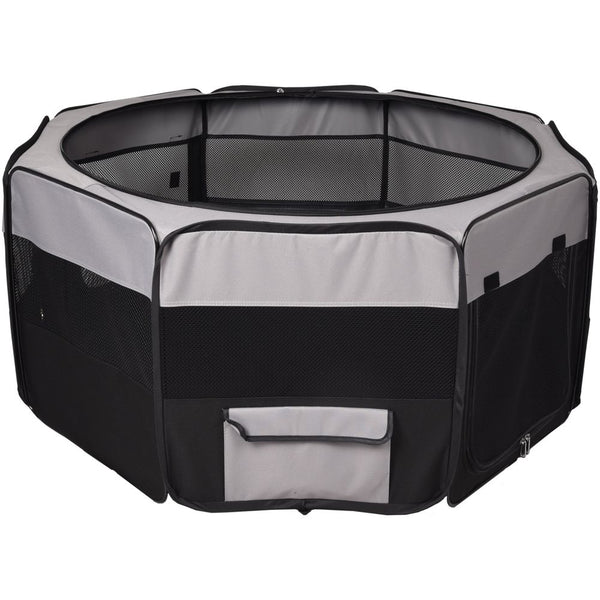 Enclos flavio gris/noir l 116x116x50cm