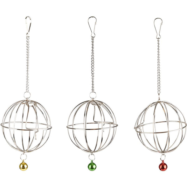 Balle à nourriture lem chrome dia. 9cm assortiment