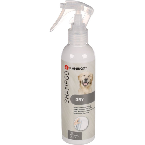 Shampooing Sec pour Chien, contenance de 200ml. Rafraîchissez le pelage de votre chien rapidement et facilement avec ce shampooing sec pratique.