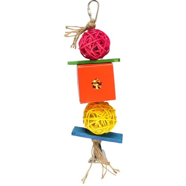 Jo papyr perruche cube petit colour multi 24cm