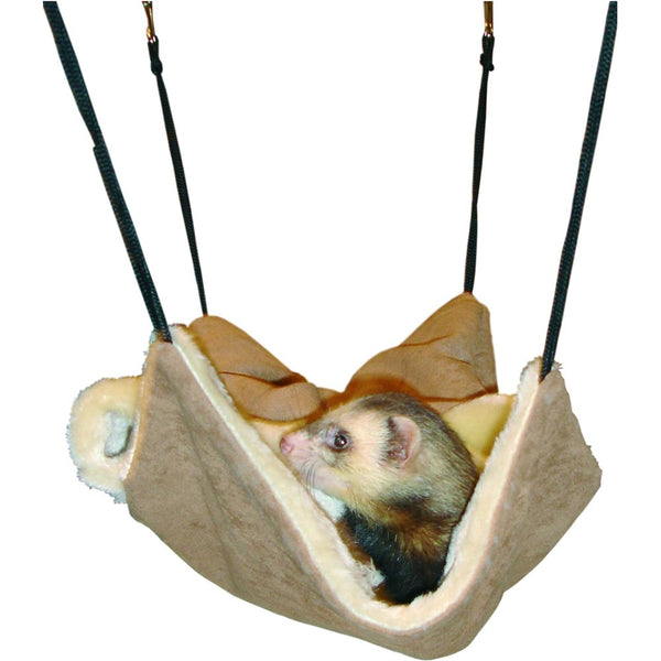 Sachet pour furet brun suede+peluche