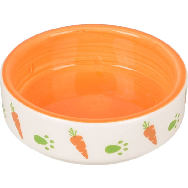 Gamelle nourriture petit rongeur iggy ceramique orange 8,5cm 100ml