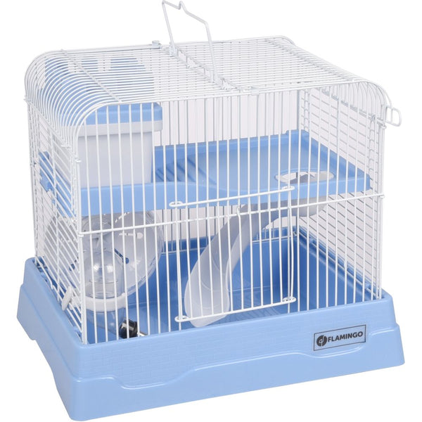 Cage pour hamster dinky bleu 30x23x26cm