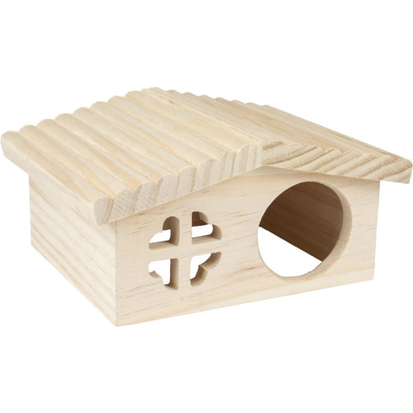 Maison stally bois 19,5x17x9,5cm