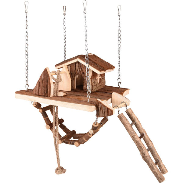 Jr milly pont suspendu + maison bois 21,5x21,5x24,5cm