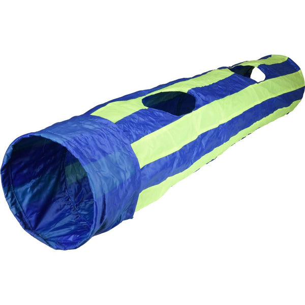 Tunnel pour chats feline bleu/vert 136cm dia. 25cm