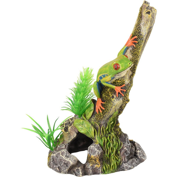 Da leto grenouille sur une branche 13x8x19cm