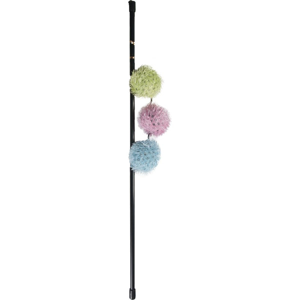 Jchat edy canne à pêche balles + hochet mix 51cm
