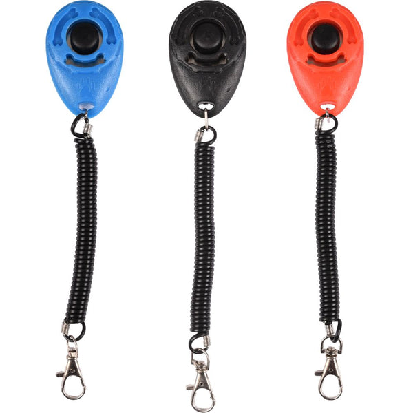 Clicker + dragonne en spirale klix assortiment 6cm