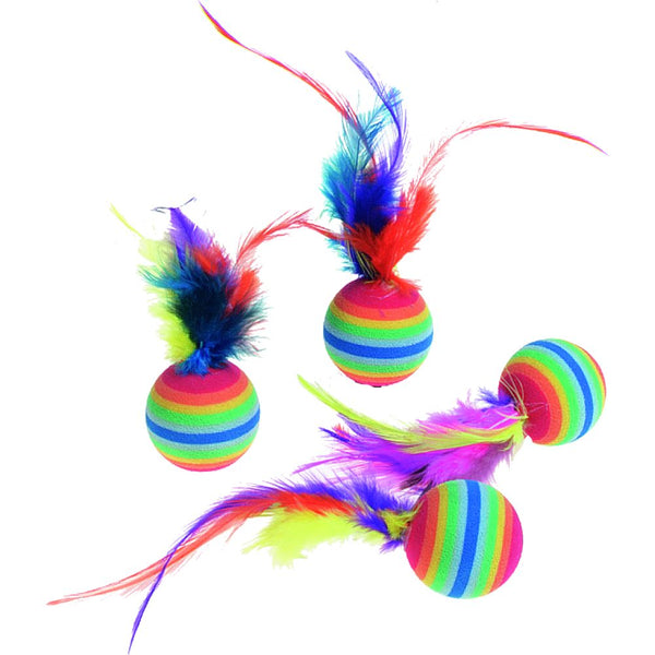 Jc 4 ballon rainbow+plume