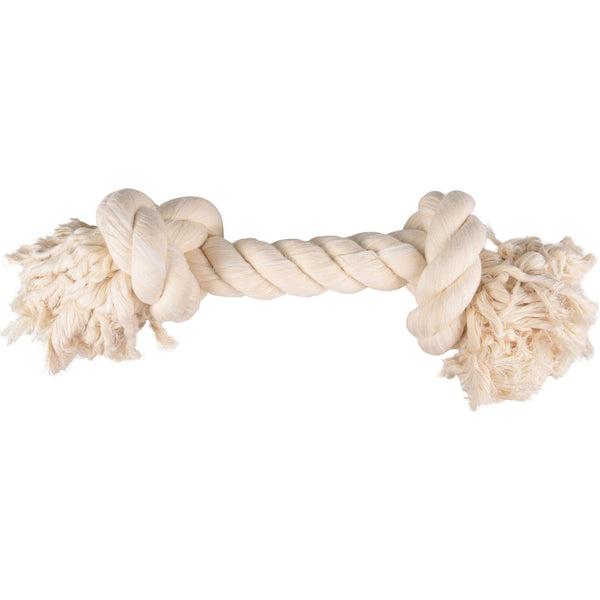Jchien coton jack corde de jeu 2 noeuds blanc jumbo 45cm