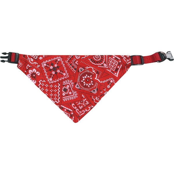 Collier avec bandana pinto rouge m 35-50cm