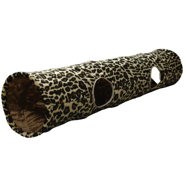 Tunnel pour chat leopard 130x25cm