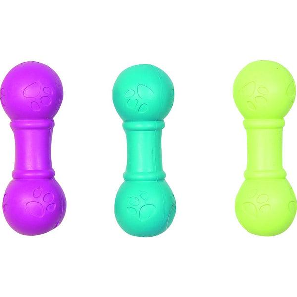 Haltere+patte en caoutchouc squeaky 10cm