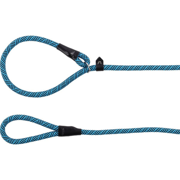 Laisse anti-traction sem bleu 165cm 12mm