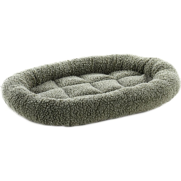 Coussin sherpa oval br 55x42x7cm