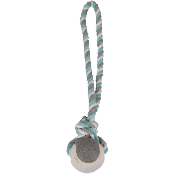 Jchien coton jim corde de tirage tennis menthe/blanc/gris s dia. 6cm/40cm
