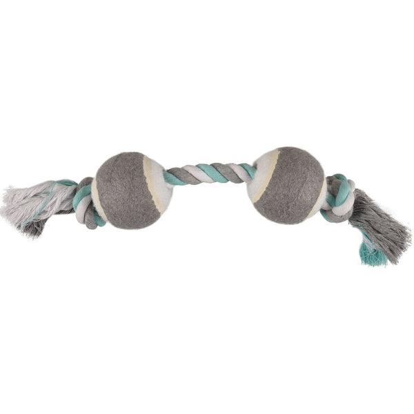 Jchien coton jim corde de jeu duotennis menthe/blanc/gris dia. 6cm/40cm