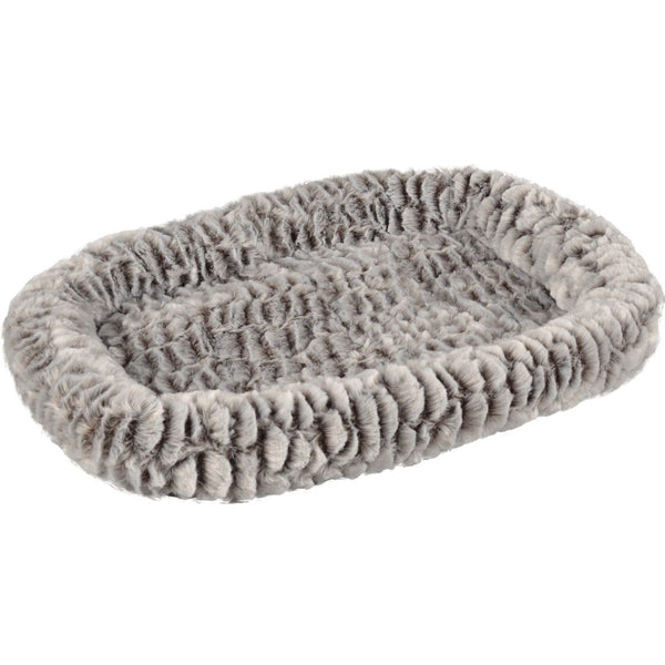 Panier snoozzy plat gris/noir 50x37x7cm