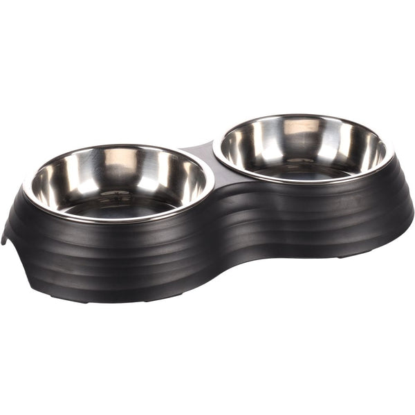 Dinner set aschau strie noir mat s 2x160ml