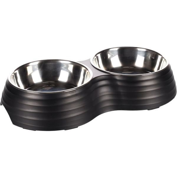 Dinner set aschau strie noir mat m 2x350ml